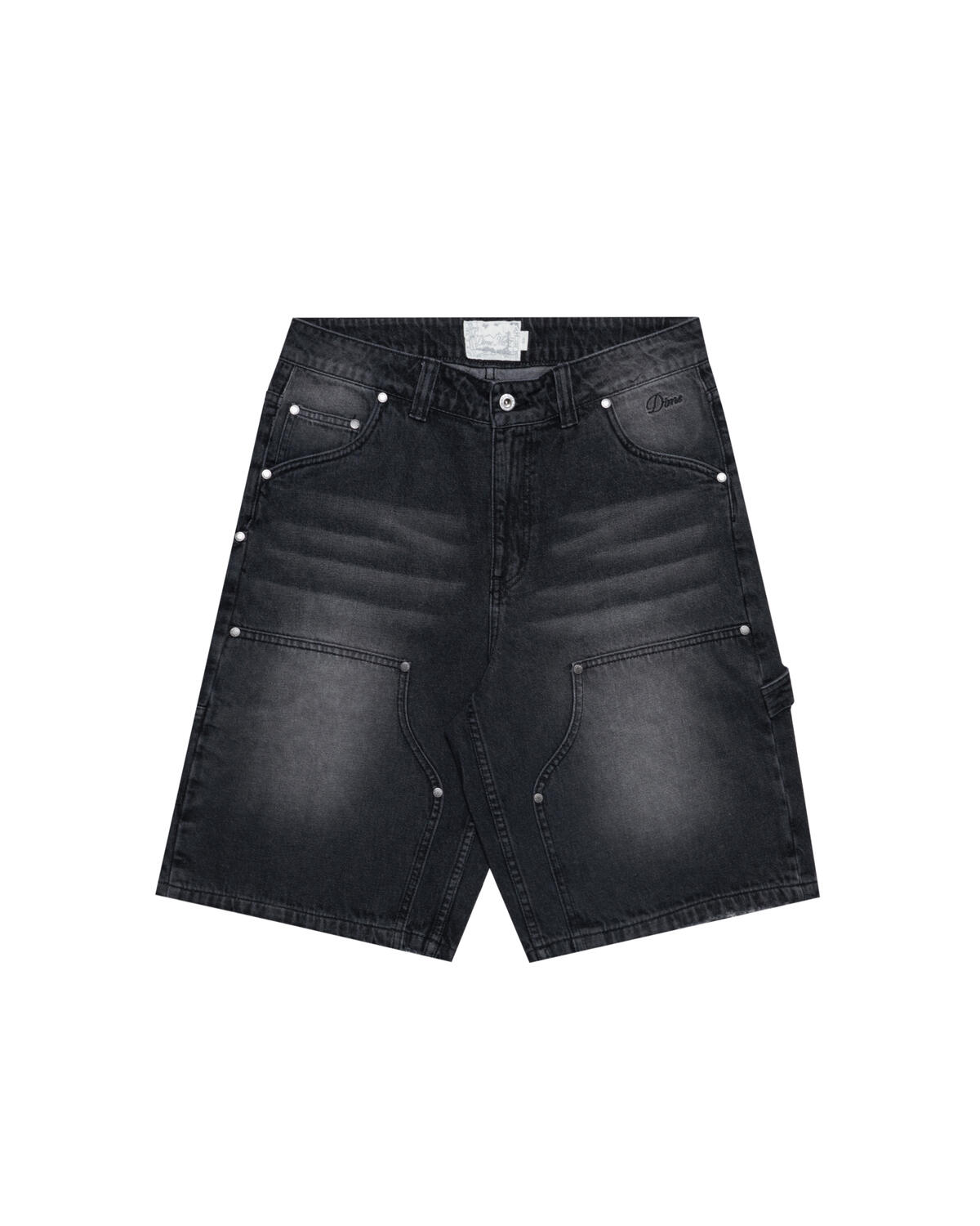 ★★Columbia★★ SLLABEL BELTED DENIM SHORTS PANTS BLACK DEN Dime Carpenter Denim Shorts | DIMESU2517BLK | AFEW STORE